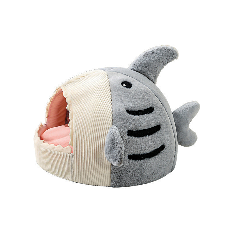 Cozy Shark Cave Bed
