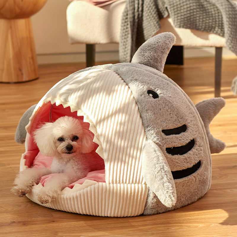 Cozy Shark Cave Bed