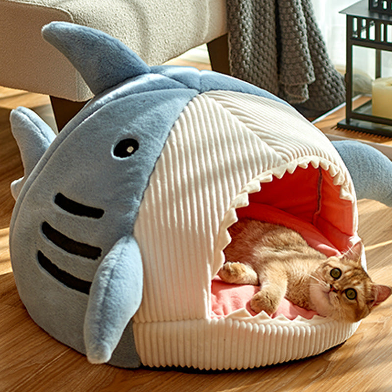 Cozy Shark Cave Bed