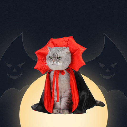 Cute Vampire Cat Cape Costume