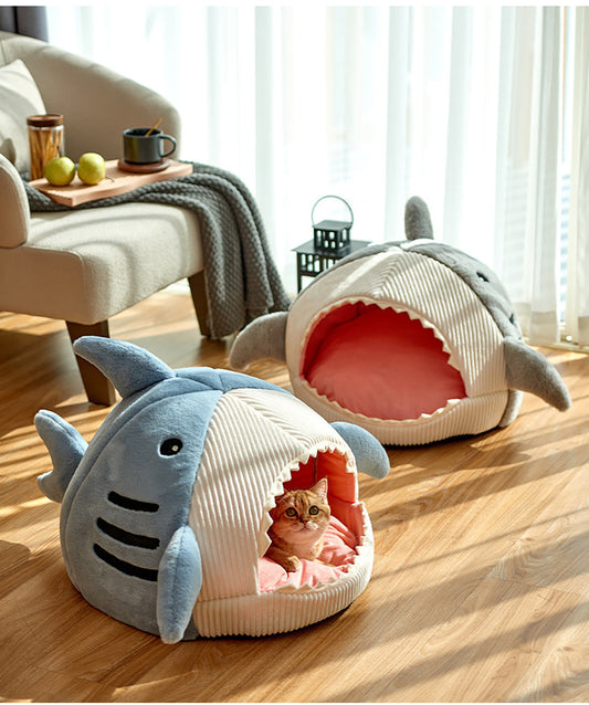Cozy Shark Cave Bed